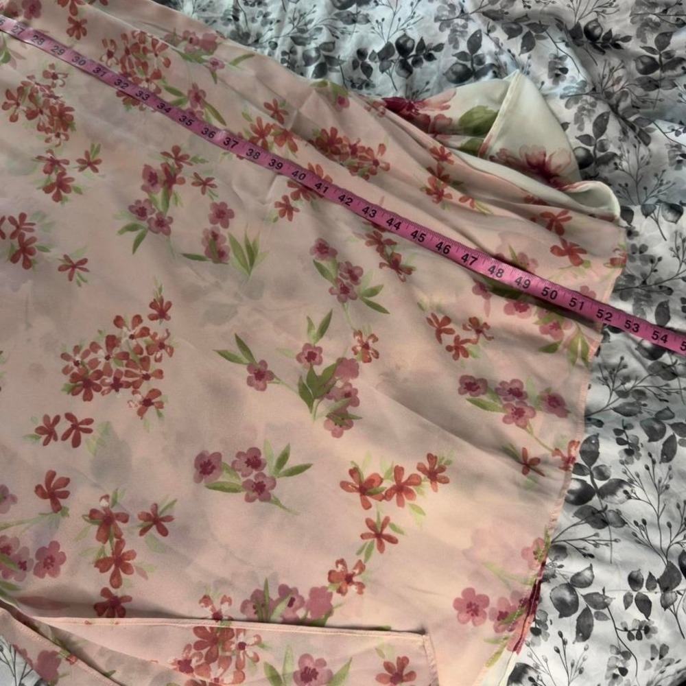 Vintage 2-in-1 Cottage Core Lightweight Floral Maxi Dress - Picture 8 of 8